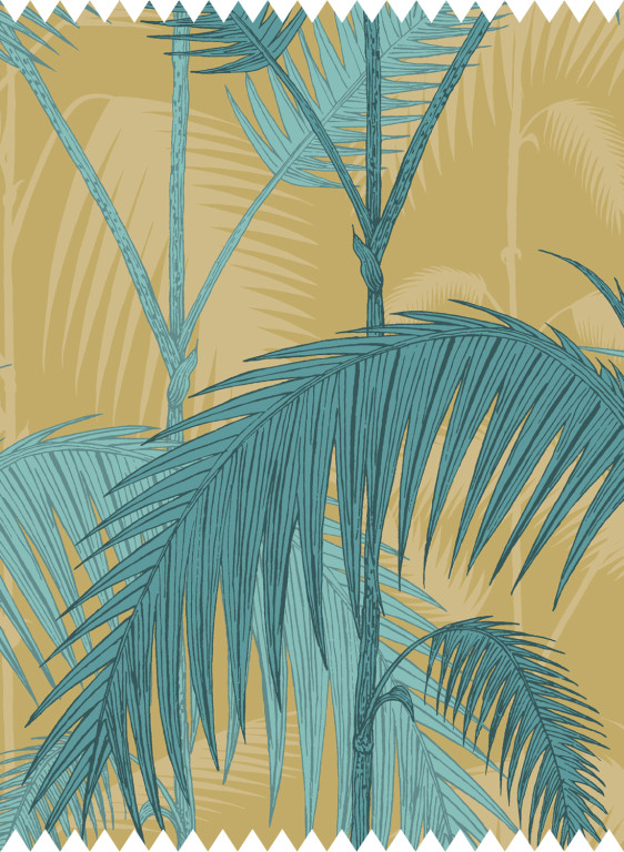 Cole & Son Tessuto Palm Jungle Linen Union-52511