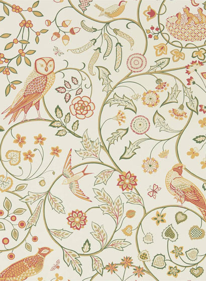 Morris & Co Wallpaper Newill Ivory/ Sage-5278.3 Morris & Co Wallpaper Newill Ivory/ Sage-5278.3