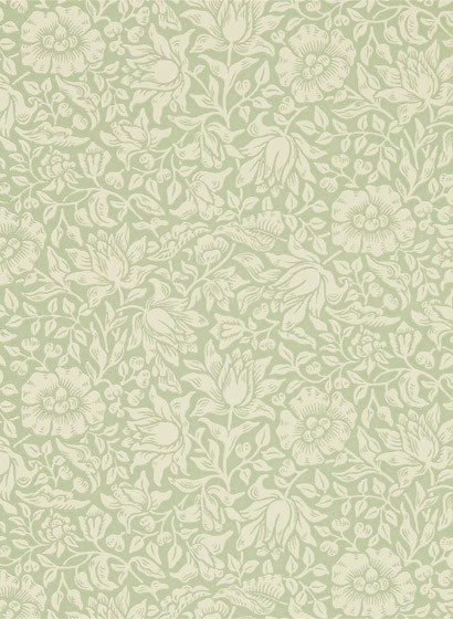 Malven Tapete Mallow von Morris & Co. - Apple Green-5279.4