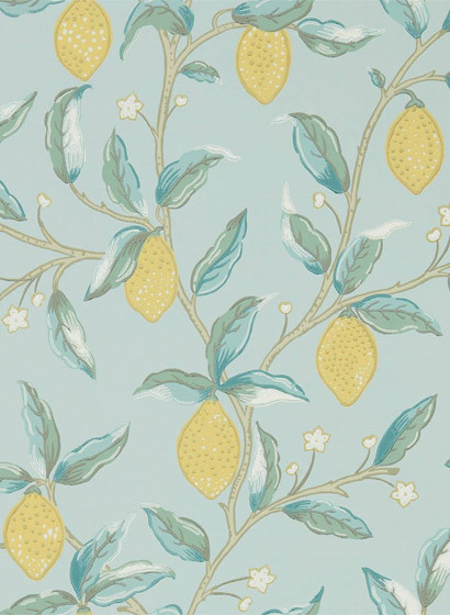Zitronen Tapete Lemon Tree von Morris & Co. - Wedgwood-5280.1 Zitronen Tapete Lemon Tree von Morris & Co. - Wedgwood-5280.1