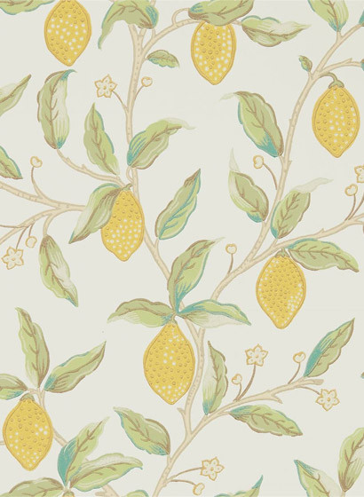 Zitronen Tapete Lemon Tree von Morris & Co. - Bay Leaf-5280.2 Zitronen Tapete Lemon Tree von Morris & Co. - Bay Leaf-5280.2