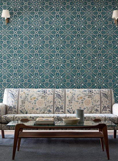 Morris & Co Papier peint Brophy Trellis-5282 Morris & Co Papier peint Brophy Trellis-5282