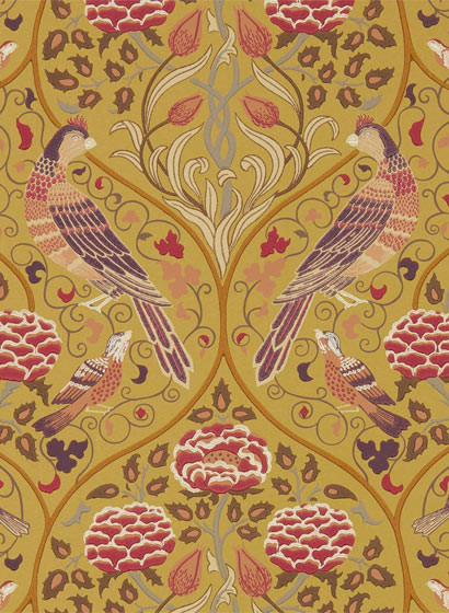 Vogel Tapete Seasons by May von Morris & Co. - Saffron-5283.1 Vogel Tapete Seasons by May von Morris & Co. - Saffron-5283.1