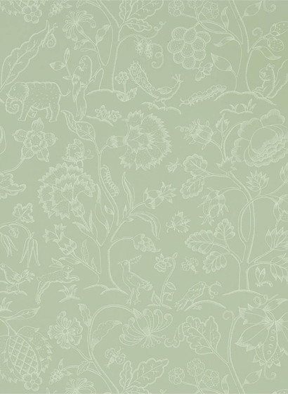 Morris & Co Wallpaper Middlemore Sage Grey-5284.6 Morris & Co Wallpaper Middlemore Sage Grey-5284.6