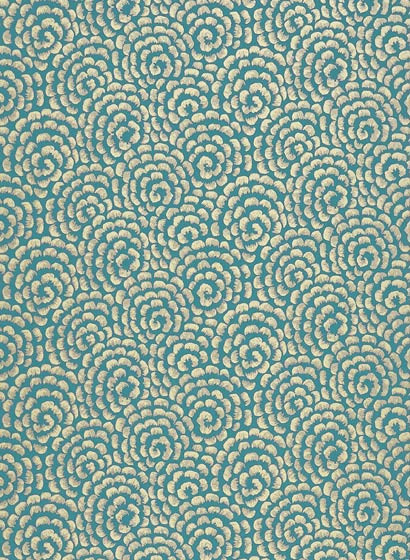 Tapete Kingsley von Nina Campbell - Peacock/ Gold-5398.1 Tapete Kingsley von Nina Campbell - Peacock/ Gold-5398.1