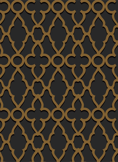Gittertapete Treillage von Cole & Son - Bronze on Charcoal-5412.5 Gittertapete Treillage von Cole & Son - Bronze on Charcoal-5412.5