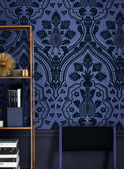 Cole & Son Papier peint Pugin Palace Flock-5415 Cole & Son Papier peint Pugin Palace Flock-5415