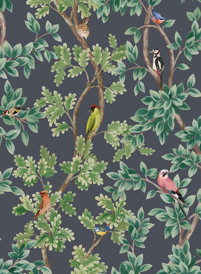 Osborne & Little Carta da parati Netherfield - Midnight-5473.1