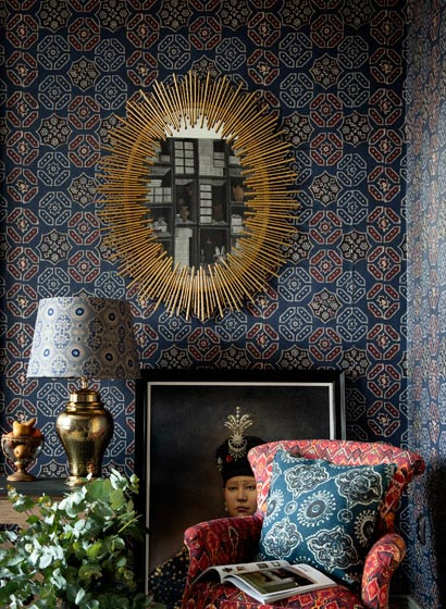 Mindthegap Papier peint Ajrak-5514 Mindthegap Papier peint Ajrak-5514