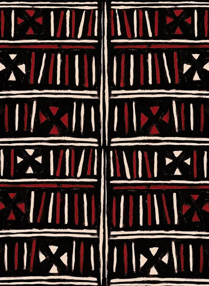 Mindthegap Papier peint Bogolanfini-5558 Mindthegap Papier peint Bogolanfini-5558