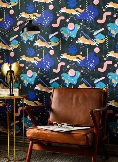 Grafische Tapete Modern Foxy von MINDTHEGAP-5588 Grafische Tapete Modern Foxy von MINDTHEGAP-5588