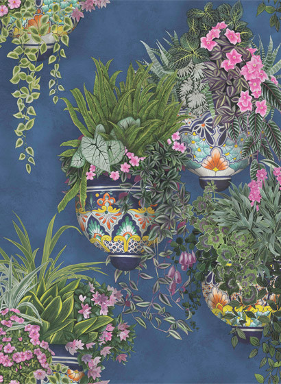 Tapete Talavera von Cole & Son - Indigo-5708.2