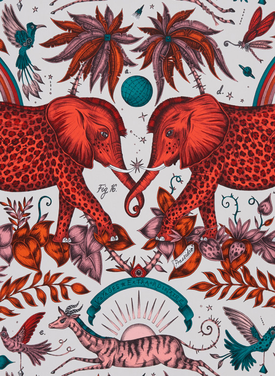 Clarke & Clarke Tapete Zambezi - Flame-5754.6 Clarke & Clarke Tapete Zambezi - Flame-5754.6