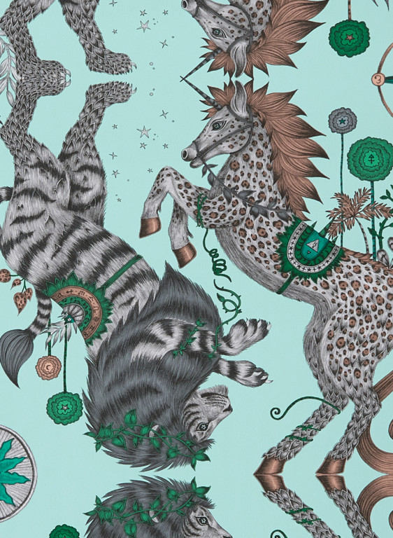 Clarke & Clarke Tapete Caspian - Aqua-5757.6 Clarke & Clarke Tapete Caspian - Aqua-5757.6