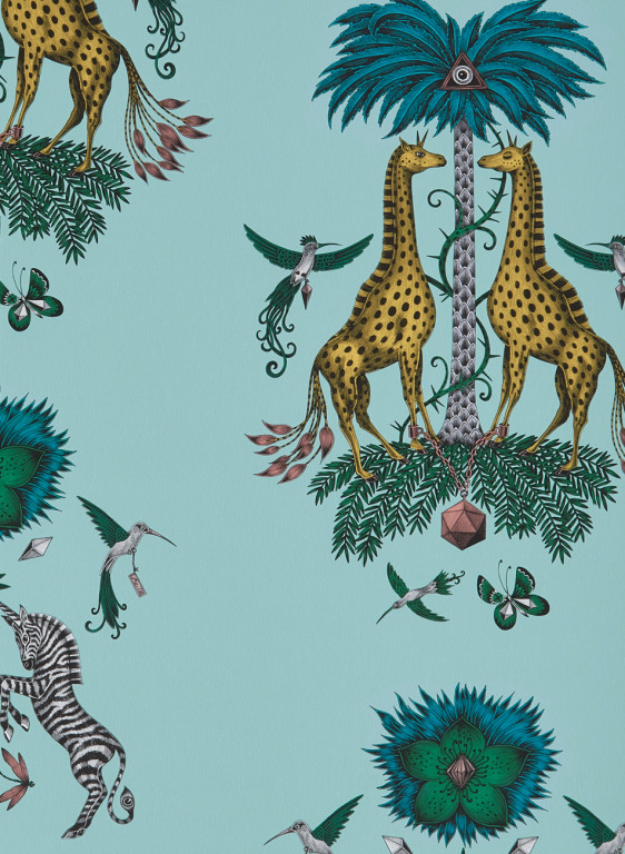 Clarke & Clarke Tapete Creatura - Turquoise-5761.2 Clarke & Clarke Tapete Creatura - Turquoise-5761.2