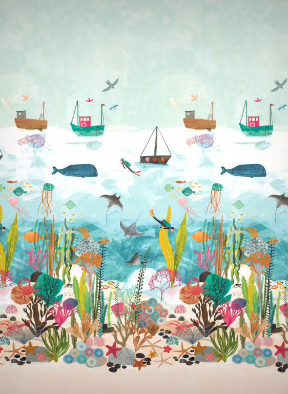 Harlequin Tapete Above And Below - Marine Life-5763.1