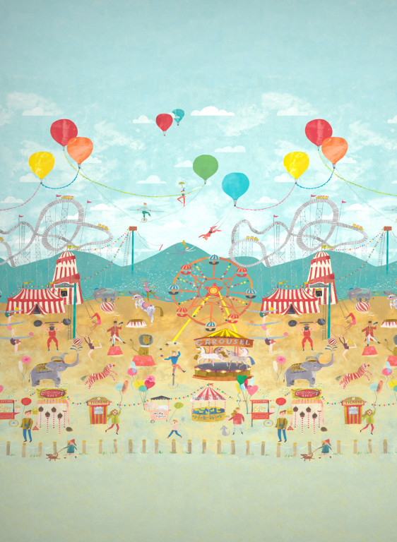 Harlequin Mural Life is a Circus-5776 Harlequin Mural Life is a Circus-5776
