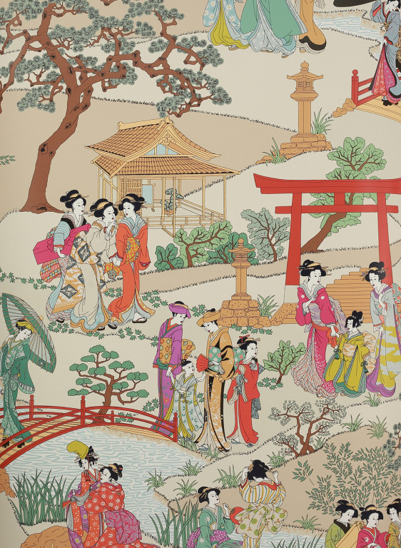 Manuel Canovas Tapete Geishas - Fuchsia-5808.3 Manuel Canovas Tapete Geishas - Fuchsia-5808.3