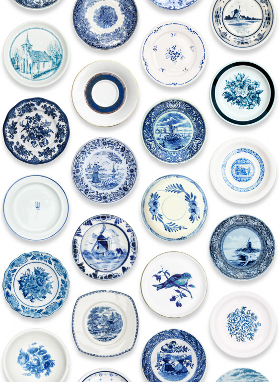 studio ditte Papier peint Porcelain Blue-5877 studio ditte Papier peint Porcelain Blue-5877
