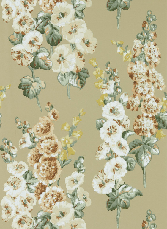 Sanderson Papier peint Hollyhocks-5905 Sanderson Papier peint Hollyhocks-5905