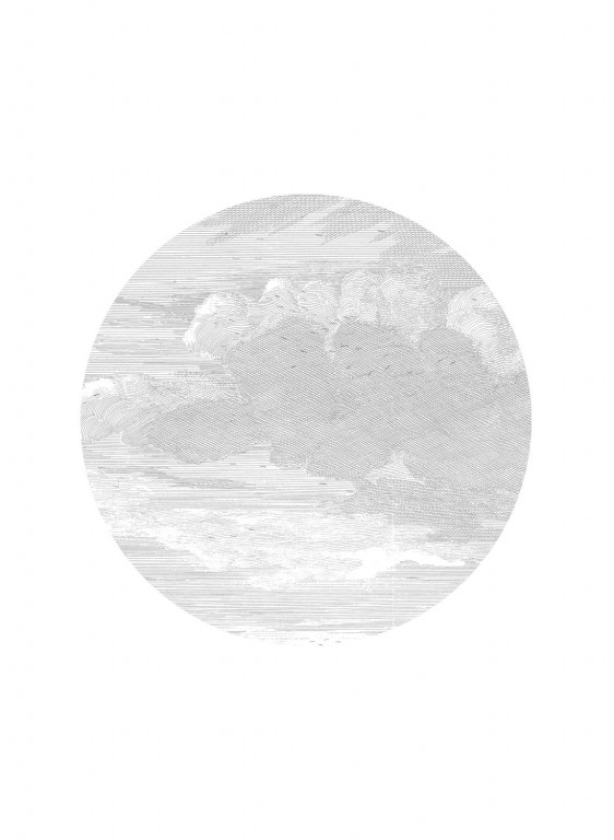 KEK Amsterdam Wandbild Engraved Clouds 1 Circle - S - 1.425m-6081.1 KEK Amsterdam Wandbild Engraved Clouds 1 Circle - S - 1.425m-6081.1