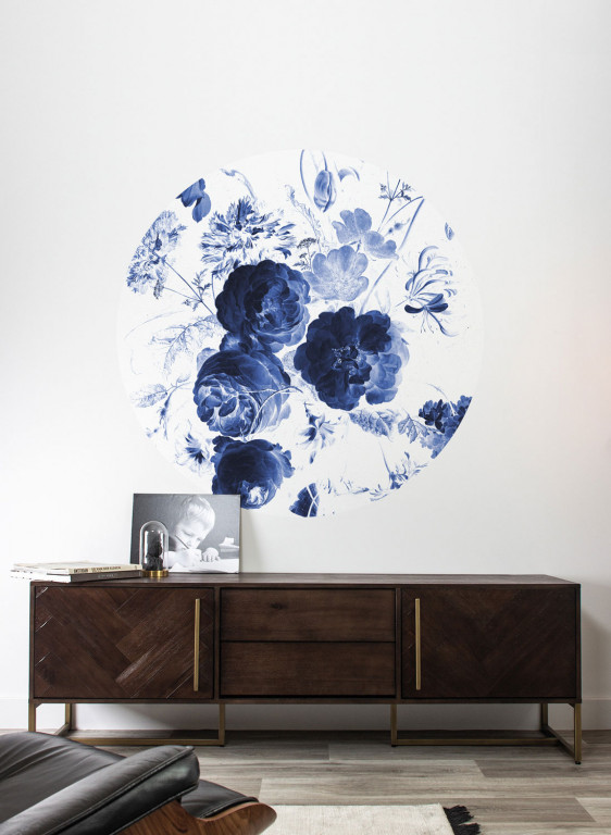 KEK Amsterdam Carta da parati panoramica Royal Blue Flowers 1 Circle-6101 KEK Amsterdam Carta da parati panoramica Royal Blue Flowers 1 Circle-6101