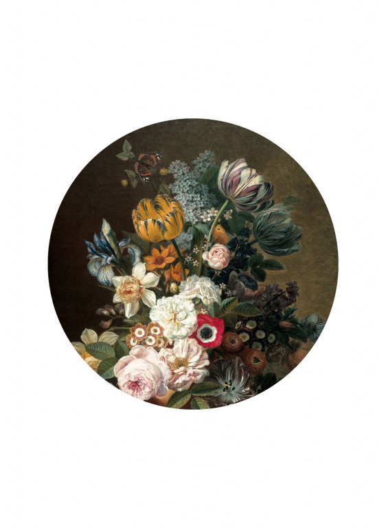 KEK Amsterdam Papier peint panoramique Golden Age Flowers 11 Circle - S - 1.425m-6112.1 KEK Amsterdam Papier peint panoramique Golden Age Flowers 11 Circle - S - 1.425m-6112.1