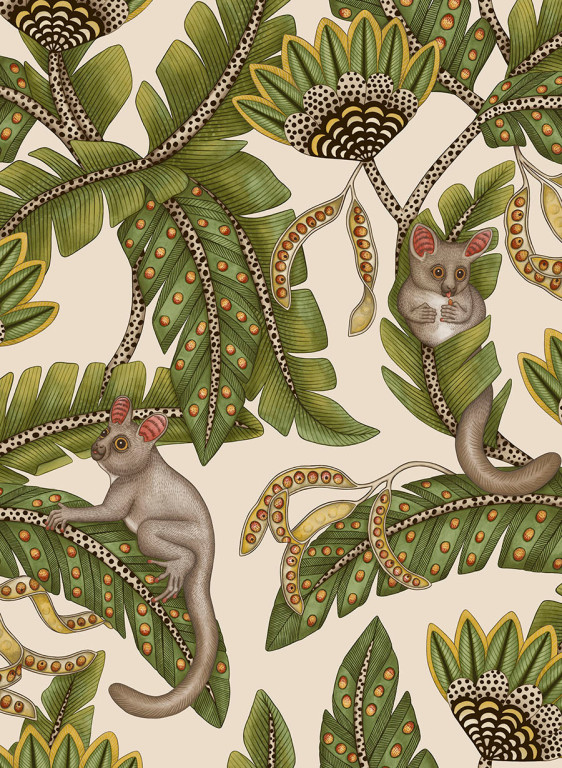 Cole & Son Wallpaper Bush Baby - 119/7032-6584.2 Cole & Son Wallpaper Bush Baby - 119/7032-6584.2