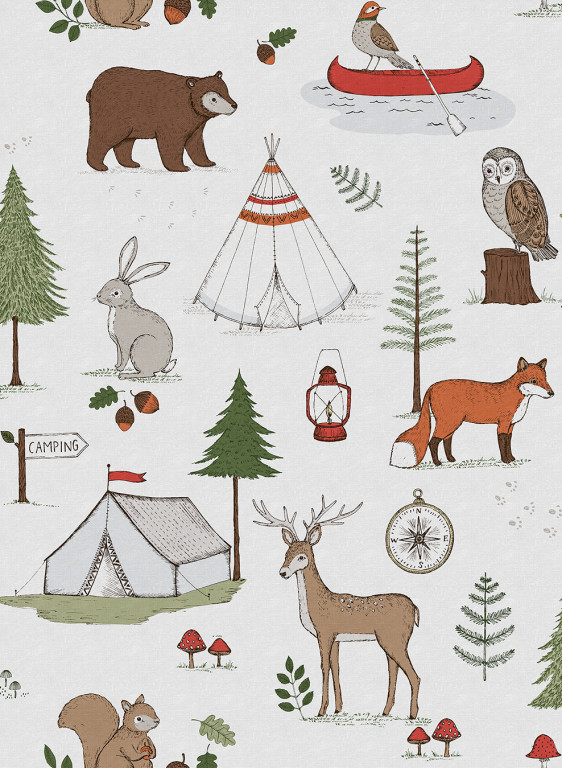 Rebel Walls Papier peint Camping Trip Mini-6658 Rebel Walls Papier peint Camping Trip Mini-6658