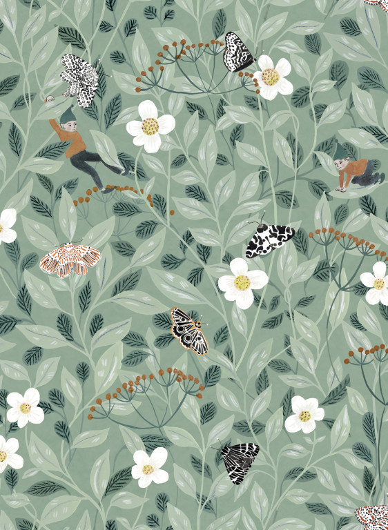 Rebel Walls Tapete Pixie Shore - Mint-6683.1