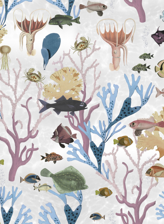 Rebel Walls Wallpaper Aquarium - Pastel-6686.2