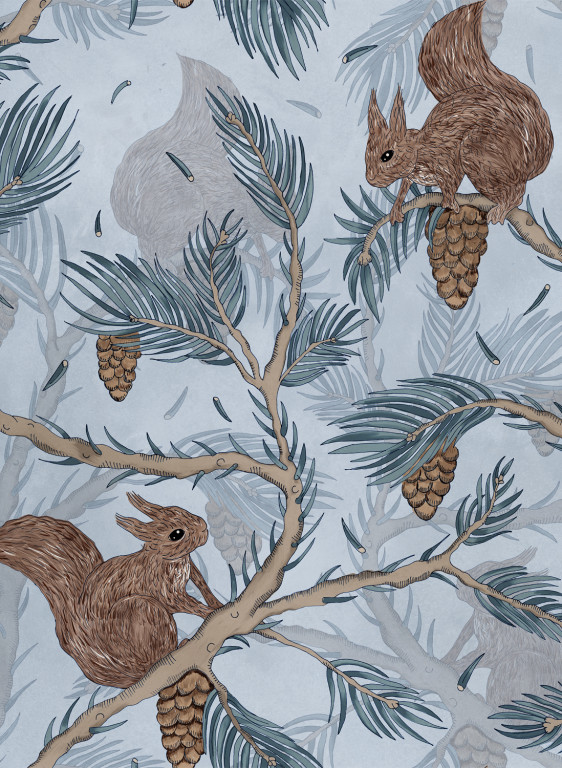 Rebel Walls Papier peint Squirrel Mountain-6694 Rebel Walls Papier peint Squirrel Mountain-6694