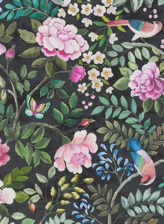 Designers Guild Tapete Porcelaine de Chine - Noir-6699.2 Designers Guild Tapete Porcelaine de Chine - Noir-6699.2