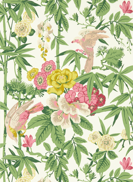 Sanderson Tapete Bamboo and Birds-6707 Sanderson Tapete Bamboo and Birds-6707