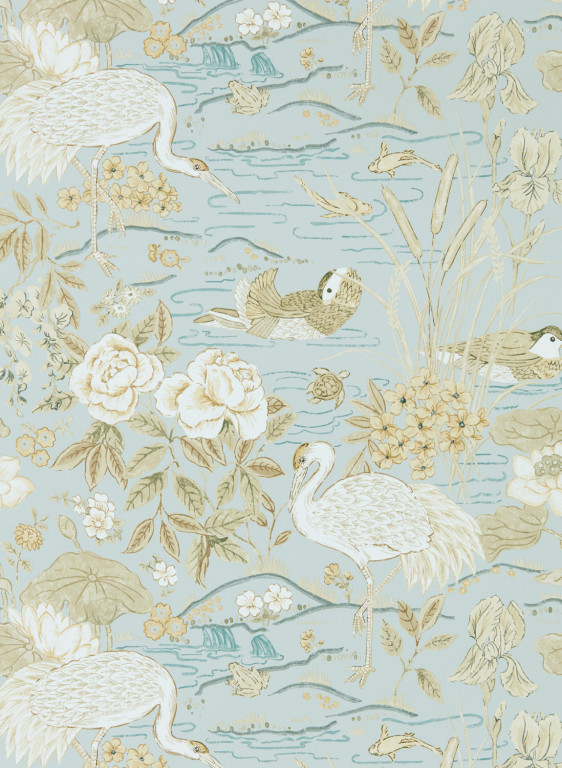 Sanderson Carta da parati Crane and Frog-6709 Sanderson Carta da parati Crane and Frog-6709