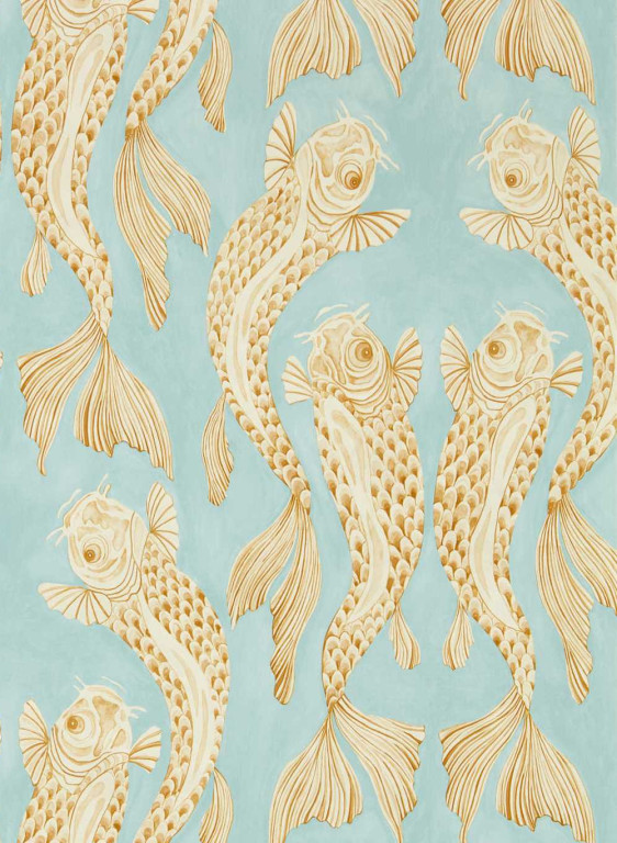 Sanderson Carta da parati Voyaging Koi-6714 Sanderson Carta da parati Voyaging Koi-6714