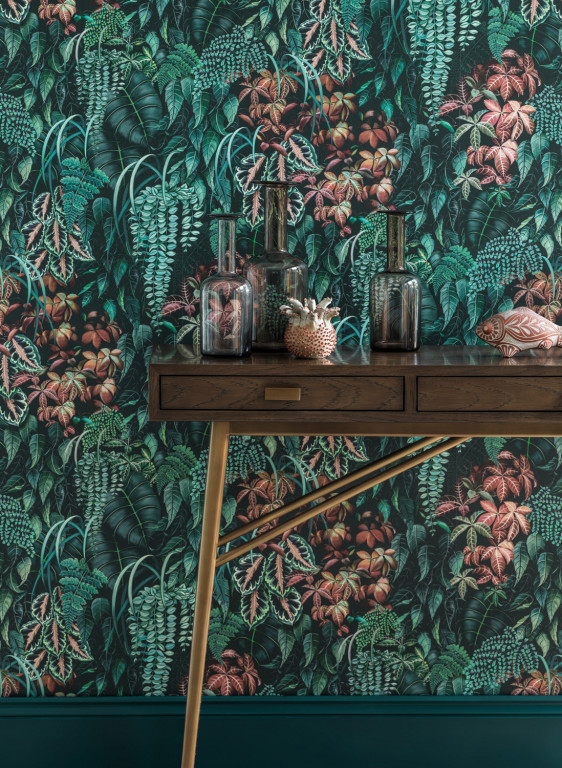 Osborne & Little Wallpaper Green Wall-6753 Osborne & Little Wallpaper Green Wall-6753
