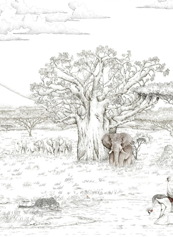 Isidore Leroy Wandbild Vallee du Rift Naturel - Panel A-6774.1