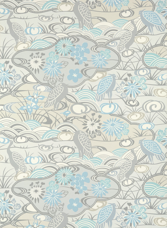 Thibaut Tapete Heron Stream - Soft Blue-6788.1