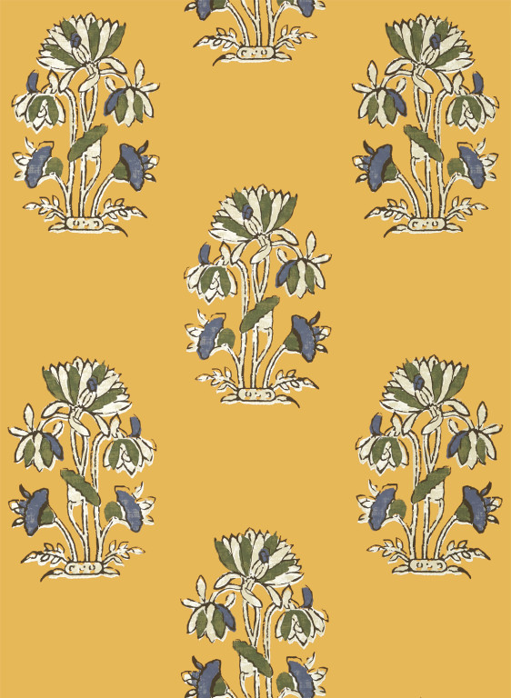 Thibaut Tapete Lily Flower - Harvest Gold-6845.3