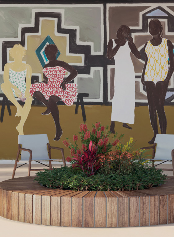 Elitis Wandbild Ndebele-6897 Elitis Wandbild Ndebele-6897