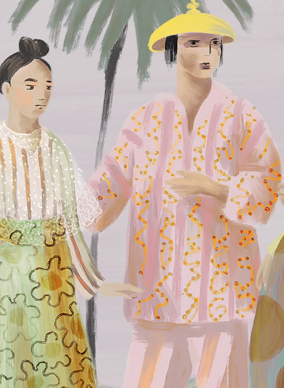 Élitis Papier peint panoramique Un Beau Dimanche - Panel 11-6900.11 Élitis Papier peint panoramique Un Beau Dimanche - Panel 11-6900.11