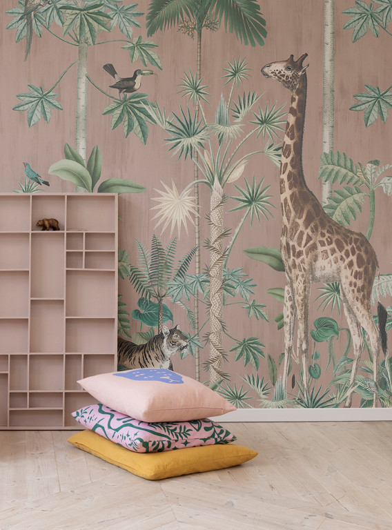 Rebel Walls Wandbild Giraffes Stroll-6927 Rebel Walls Wandbild Giraffes Stroll-6927