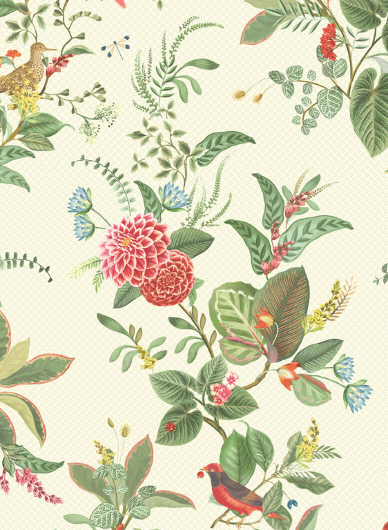 Florale Tapete Floris von Eijffinger - Beige-7051.2