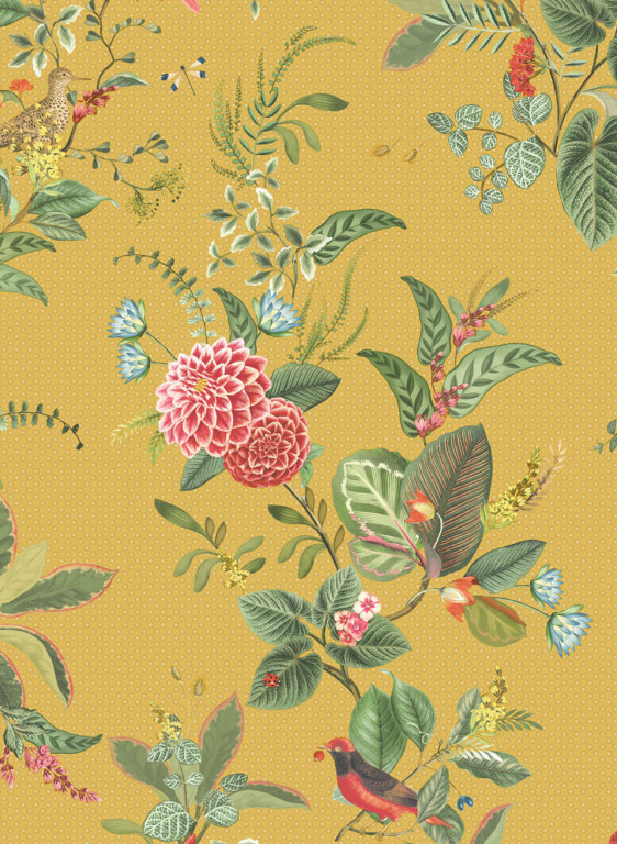 Florale Tapete Floris von Eijffinger - Gelb-7051.4 Florale Tapete Floris von Eijffinger - Gelb-7051.4