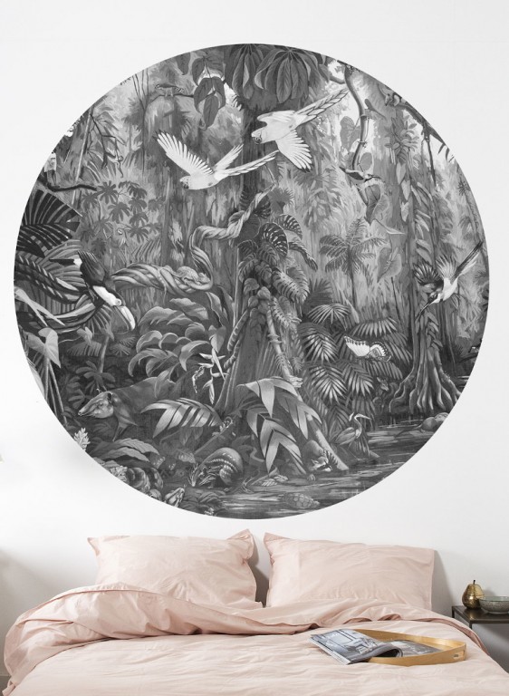Kreis Wandmotiv Tropical Landscapes 3 Circle KEK Amsterdam-7159 Kreis Wandmotiv Tropical Landscapes 3 Circle KEK Amsterdam-7159
