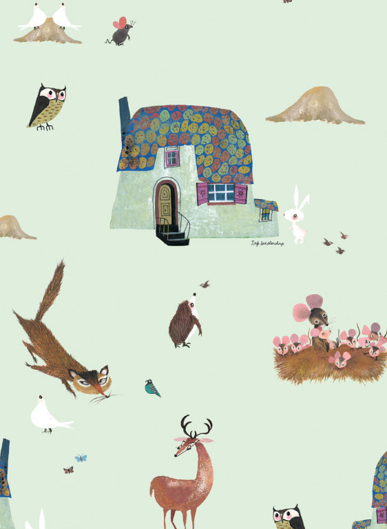 KEK Amsterdam Papier peint Forest Animals-7196 KEK Amsterdam Papier peint Forest Animals-7196