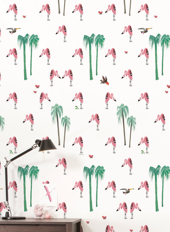 KEK Amsterdam Papier peint Flamingo-7198 KEK Amsterdam Papier peint Flamingo-7198