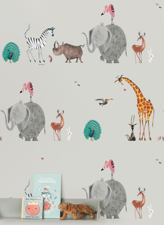 KEK Amsterdam Papier peint Animal Mix-7212 KEK Amsterdam Papier peint Animal Mix-7212
