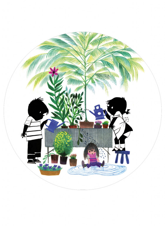 KEK Amsterdam Carta da parati panoramica Jip Janecke Garden Circle-7219